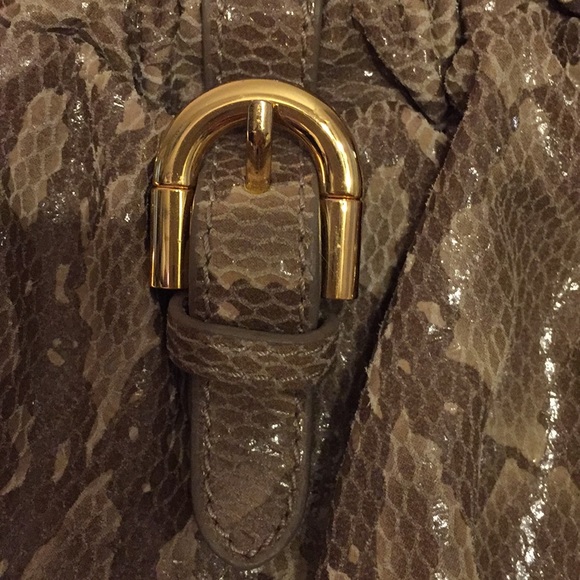 Animal Print Embossed Leather Bag - Picture 3 of 8